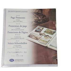 Creative Memories 12x12 Scrapbook Page Protectors 15 Sheets Plus Bonus Sealed